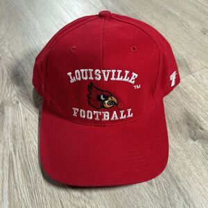 Vintage Louisville Cardinals Hat Snapback College Football All Pro Red‎ Cap
